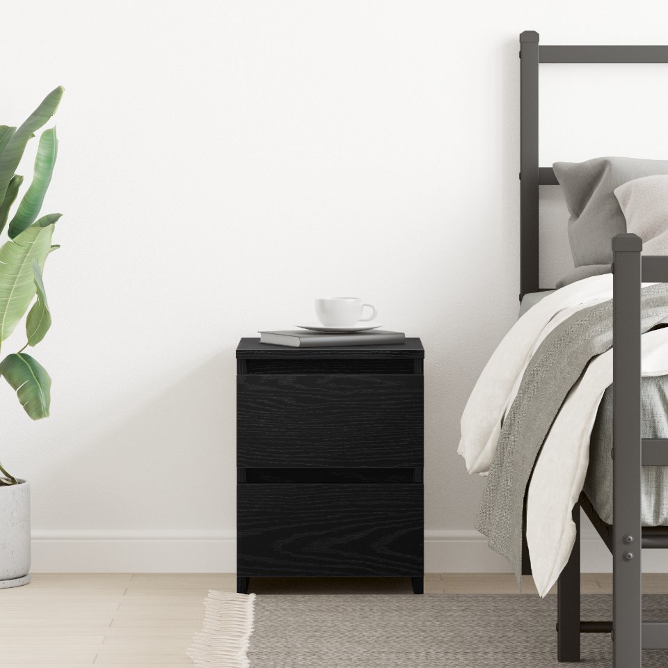 861988 4 Dulap de noapte Stejar negru 30 x 30 x 40 cm Lemn compozit Dulap de noapte Stejar negru 30 x 30 x 40 cm Lemn compozit - imagine 4