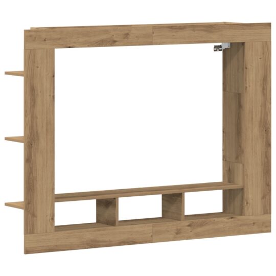 Alternative view of Cabinet TV stejar artizanal 152 x 22 x 113 cm Lemn compozit