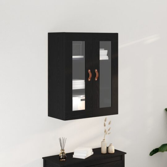 Cabinet suspendat Stejar negru 69.5 x 34 x 90 cm Lemn compozit