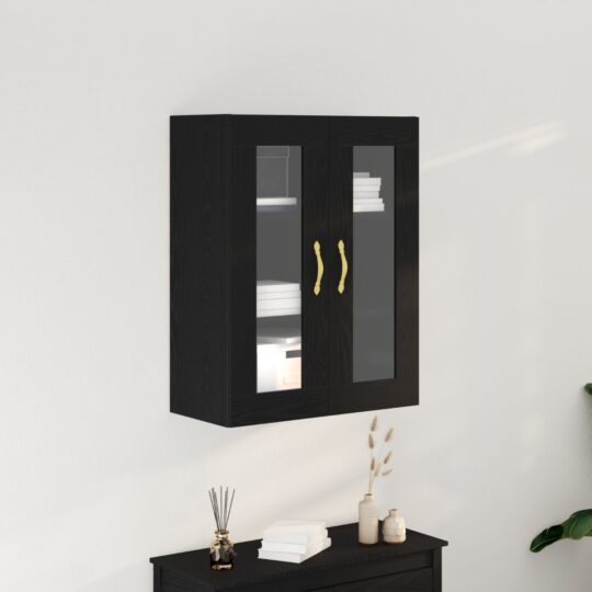 Cabinet suspendat Stejar negru 69.5 x 34 x 90 cm Lemn compozit