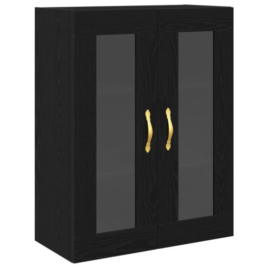 Alternative view of Cabinet suspendat Stejar negru 69.5 x 34 x 90 cm Lemn compozit