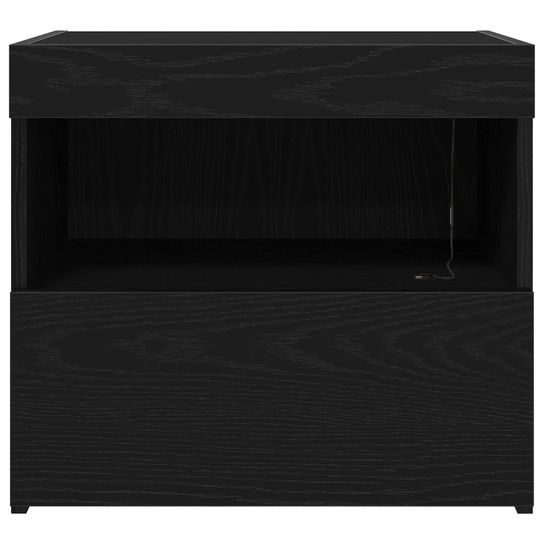 862184 6 Noptieră cu sertar Stejar negru 50 x 40 x 45 cm Lemn compozit Noptieră cu sertar Stejar negru 50 x 40 x 45 cm Lemn compozit - imagine 6