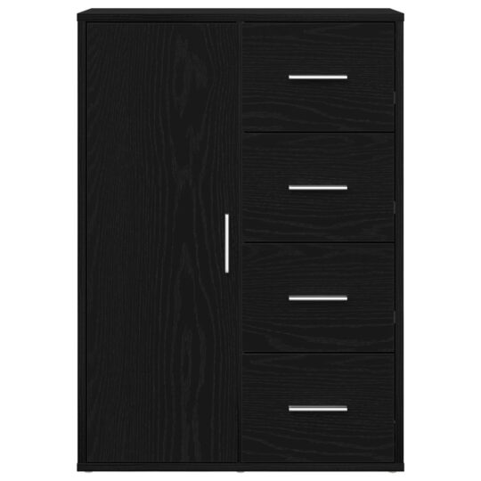 Alternative view of Bufet cu sertar Stejar negru 60 x 31 x 84 cm Lemn compozit