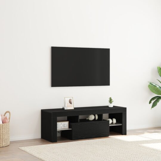 Cabinet TV Negru 120 x 35 x 40 cm Lemn compozit