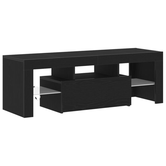 Alternative view of Cabinet TV Negru 120 x 35 x 40 cm Lemn compozit
