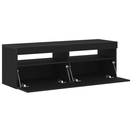 Alternative view of Cabinet TV Negru 120 x 35 x 40 cm Lemn compozit