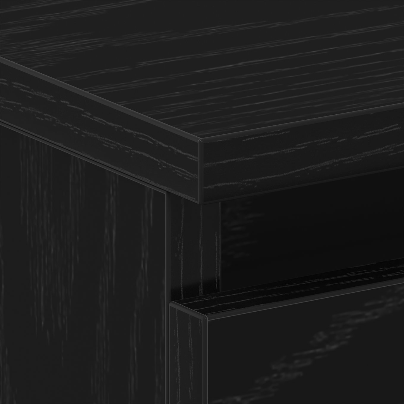 862575 10 Dulap de noapte cu sertar 2 pcs Stejar Negru 40 x 30 x 39 cm Dulap de noapte cu sertar 2 pcs Stejar Negru 40 x 30 x 39 cm - imagine 10