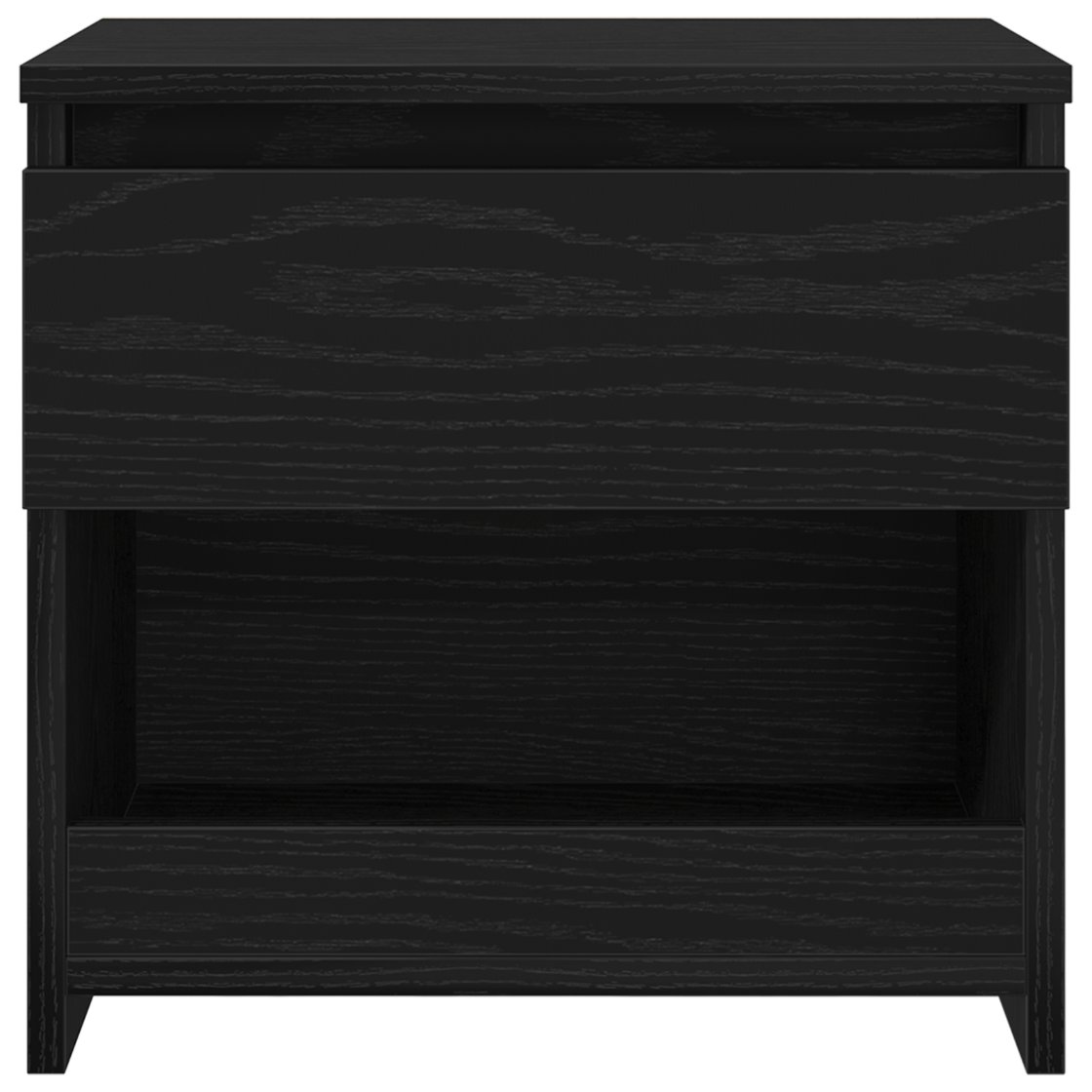 862575 8 Dulap de noapte cu sertar 2 pcs Stejar Negru 40 x 30 x 39 cm Dulap de noapte cu sertar 2 pcs Stejar Negru 40 x 30 x 39 cm - imagine 8