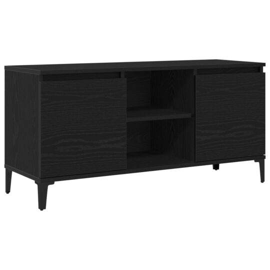 Alternative view of Cabinet TV Negru 102 x 35 x 50 cm Lemn compozit