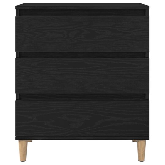 862595 6 Buffet cu sertar Stejar Negru 60 x 35 x 70 cm Lemn compozit 862595 6