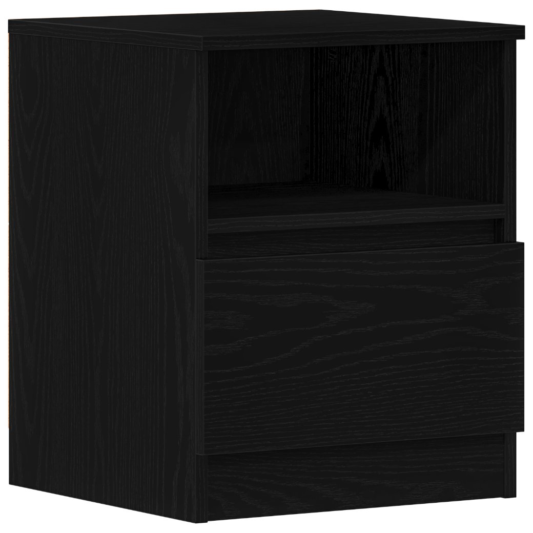 862610 2 Dulap de noapte cu sertar 2 pcs Stejar negru 40 x 40 x 50 cm Dulap de noapte cu sertar 2 pcs Stejar negru 40 x 40 x 50 cm - imagine 2