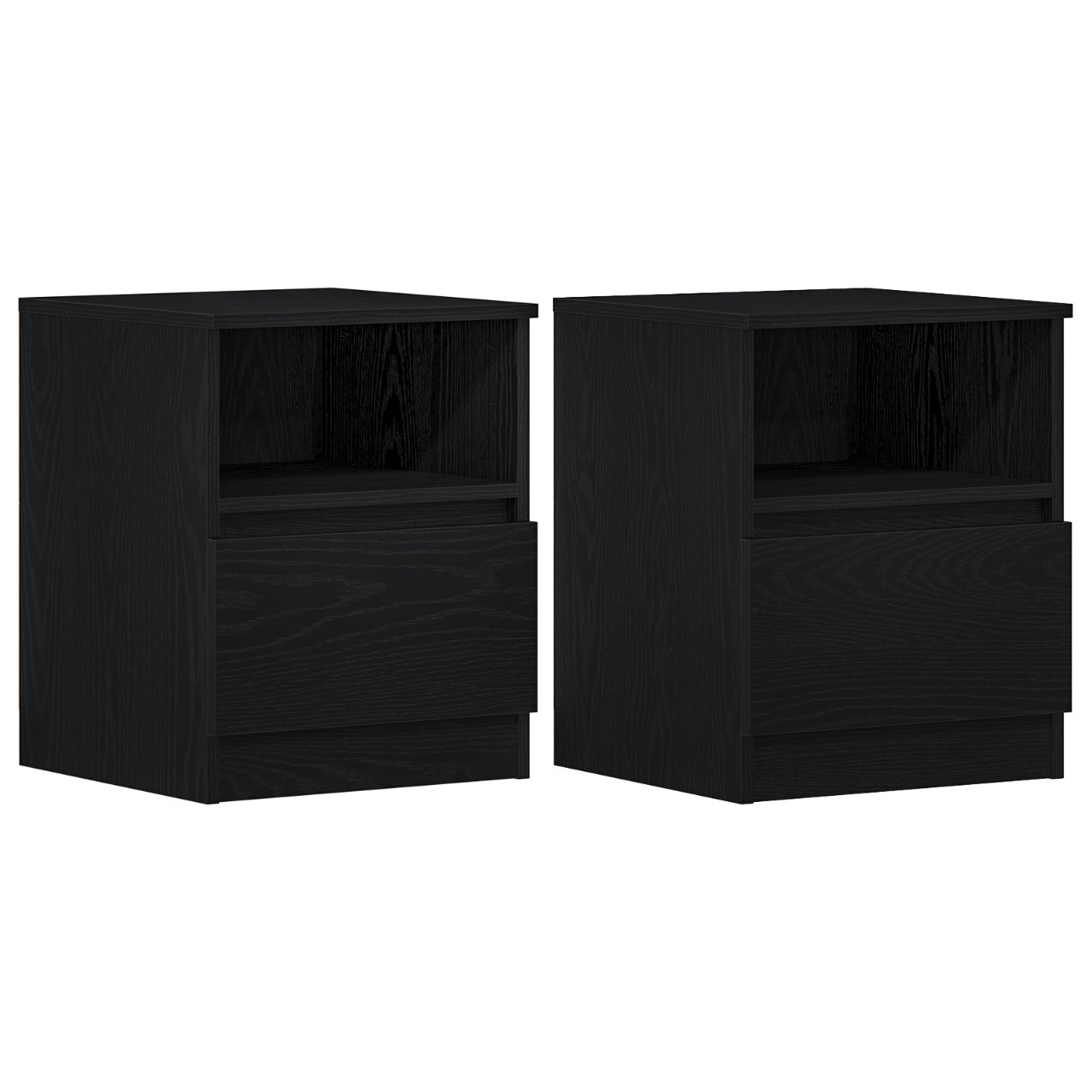 862610 6 Dulap de noapte cu sertar 2 pcs Stejar negru 40 x 40 x 50 cm Dulap de noapte cu sertar 2 pcs Stejar negru 40 x 40 x 50 cm - imagine 6