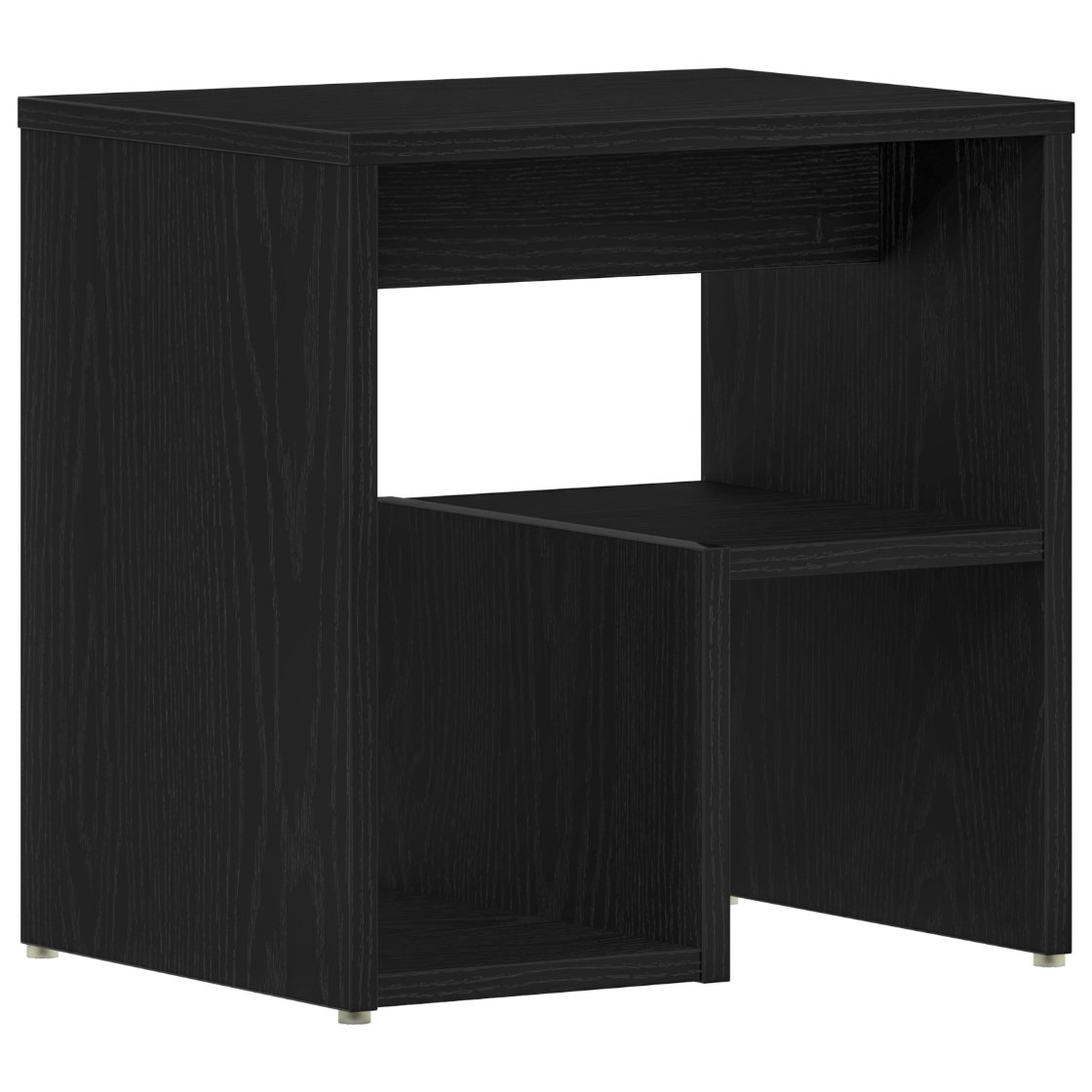 862616 5 Dulap de noapte 2 pcs Stejar negru 40 x 30 x 40 cm Dulap de noapte 2 pcs Stejar negru 40 x 30 x 40 cm - imagine 5