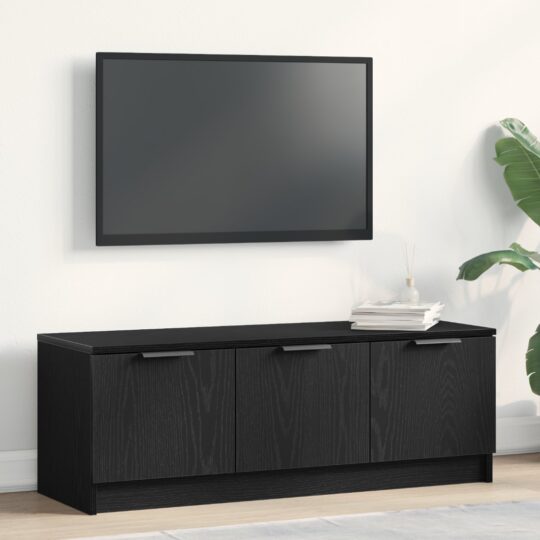 Cabinet TV Stejar negru 102 x 35 x 36.5 cm Lemn compozit