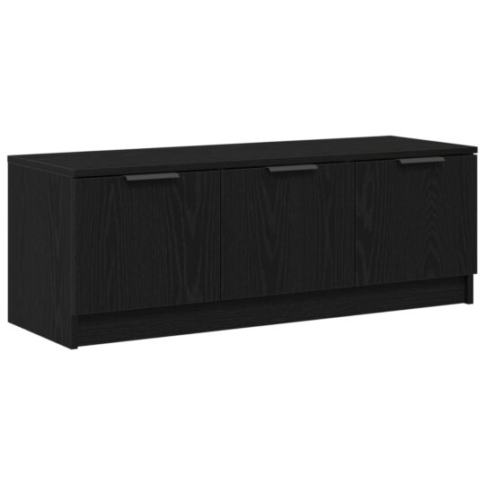 Alternative view of Cabinet TV Stejar negru 102 x 35 x 36.5 cm Lemn compozit