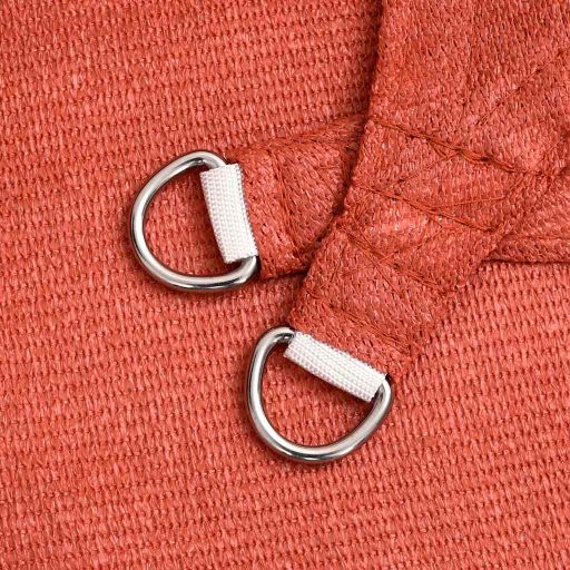 Pânză parasolar, teracotă, 5x7x7m, HDPE, 160 g/m², triunghiular - imagine 5