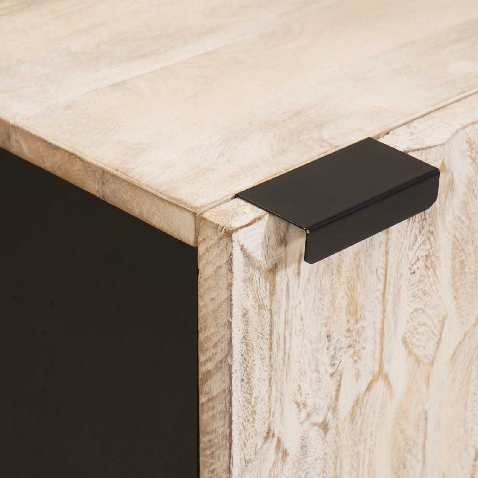 3310032 12 Seturi de baie cu sertar Finisaj Alb Spălat Lemn de mango solid Seturi de baie cu sertar Finisaj Alb Spălat Lemn de mango solid - imagine 12