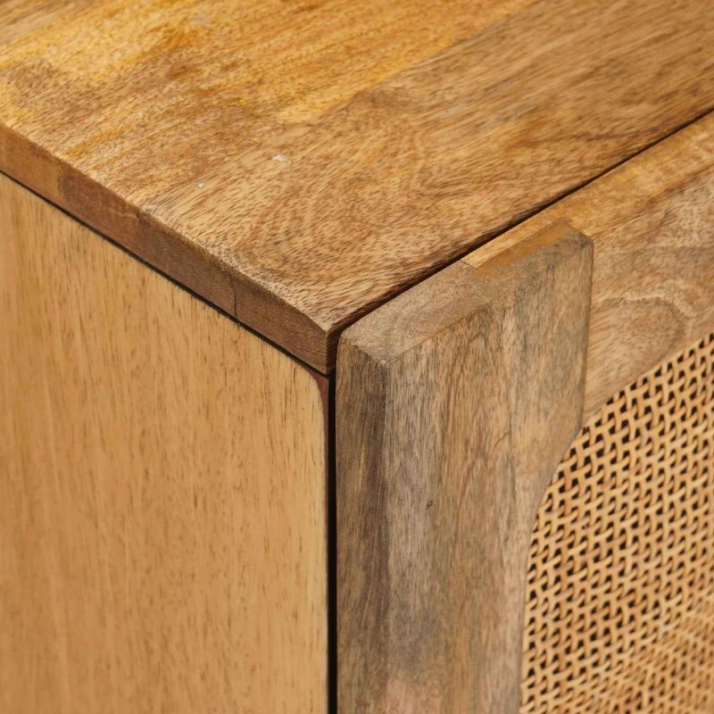 3310062 9 Seturi de baie cu sertar cu raft natural Lemn de mango solid Seturi de baie cu sertar cu raft natural Lemn de mango solid - imagine 9