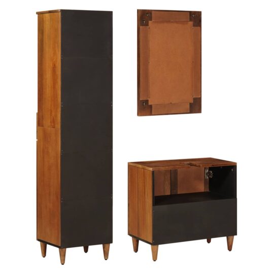 3310091 7 Set de mobilier pentru baie 3 pcs castan Lemn de mango solid 3310091 7