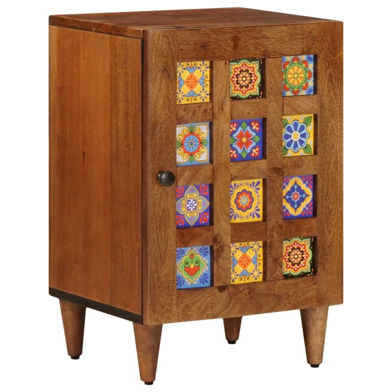 3310093 6 Set de mobilier pentru baie 5 pcs castan Lemn de mango solid Set de mobilier pentru baie 5 pcs castan Lemn de mango solid - imagine 6