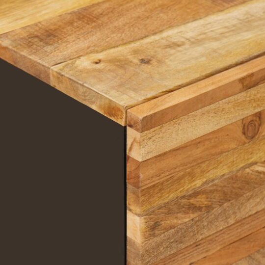 3310103 8 Seturi de baie cu sertar cu raft natural Lemn de mango solid 3310103 8