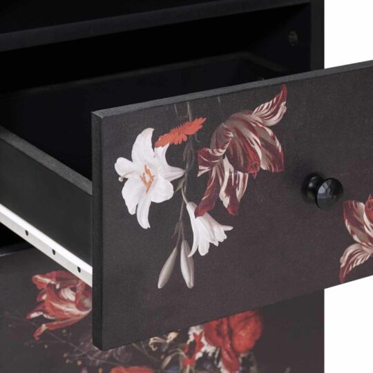 3310144 12 Set dulap baie cu sertar Pe perete 5 pcs Lemn de mango solid 3310144 12