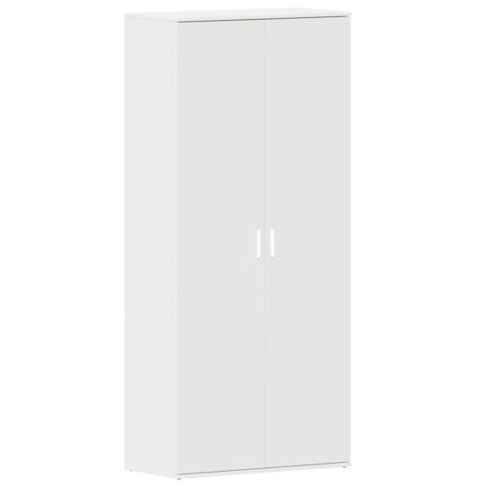 Alternative view of Dulap pentru pantofi cu ușă Alb 80 x 39 x 180 cm Lemn compozit