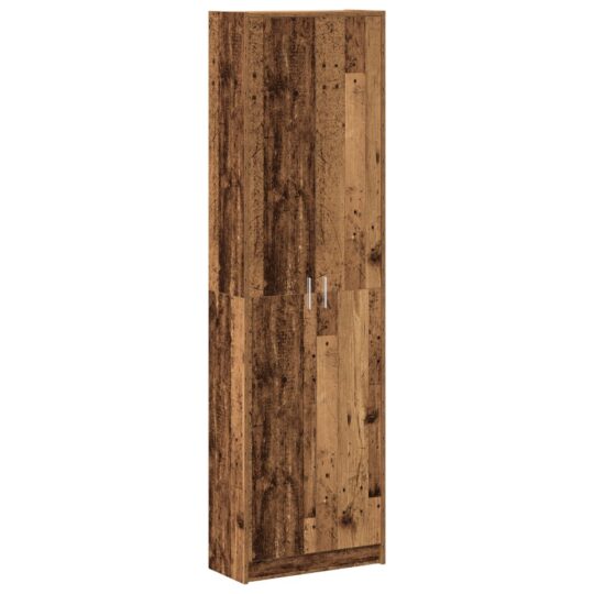 Alternative view of Dulap cu raft cu ușă Lemn vechi 55 x 25 x 189 cm Lemn compozit