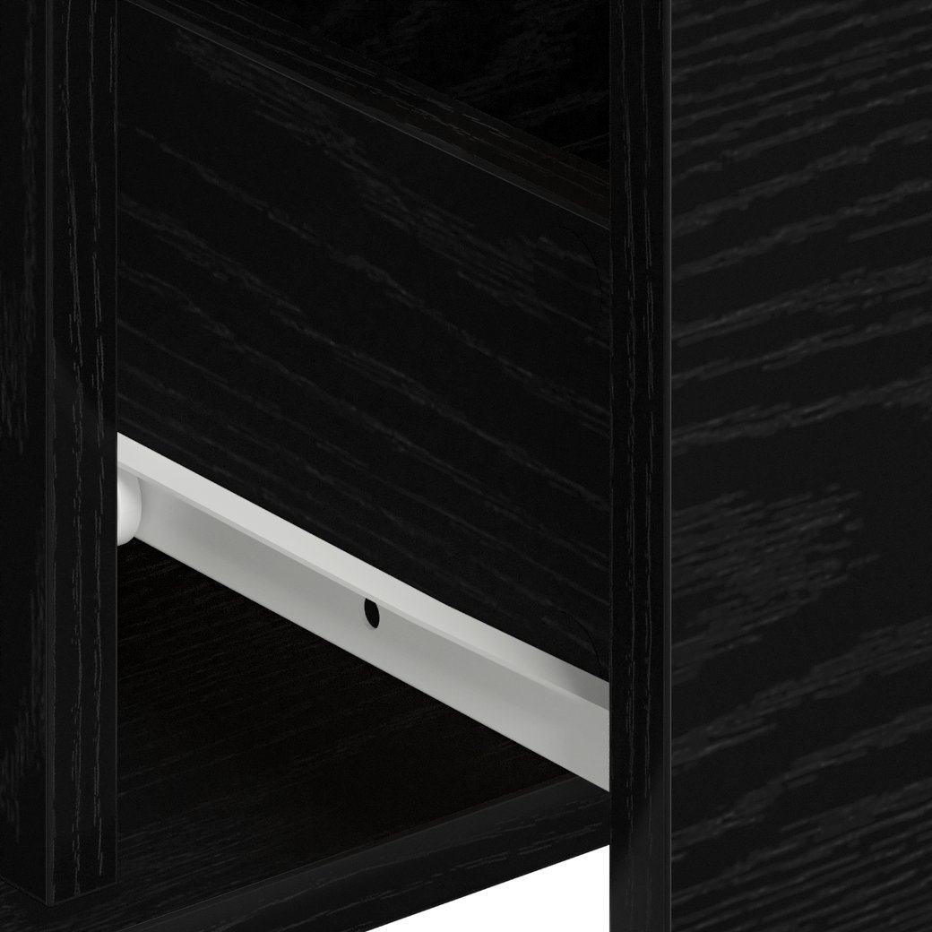 Bufeturi 2 pcs Stejar negru 60 x 31 x 84 cm Lemn compozit - imagine 10