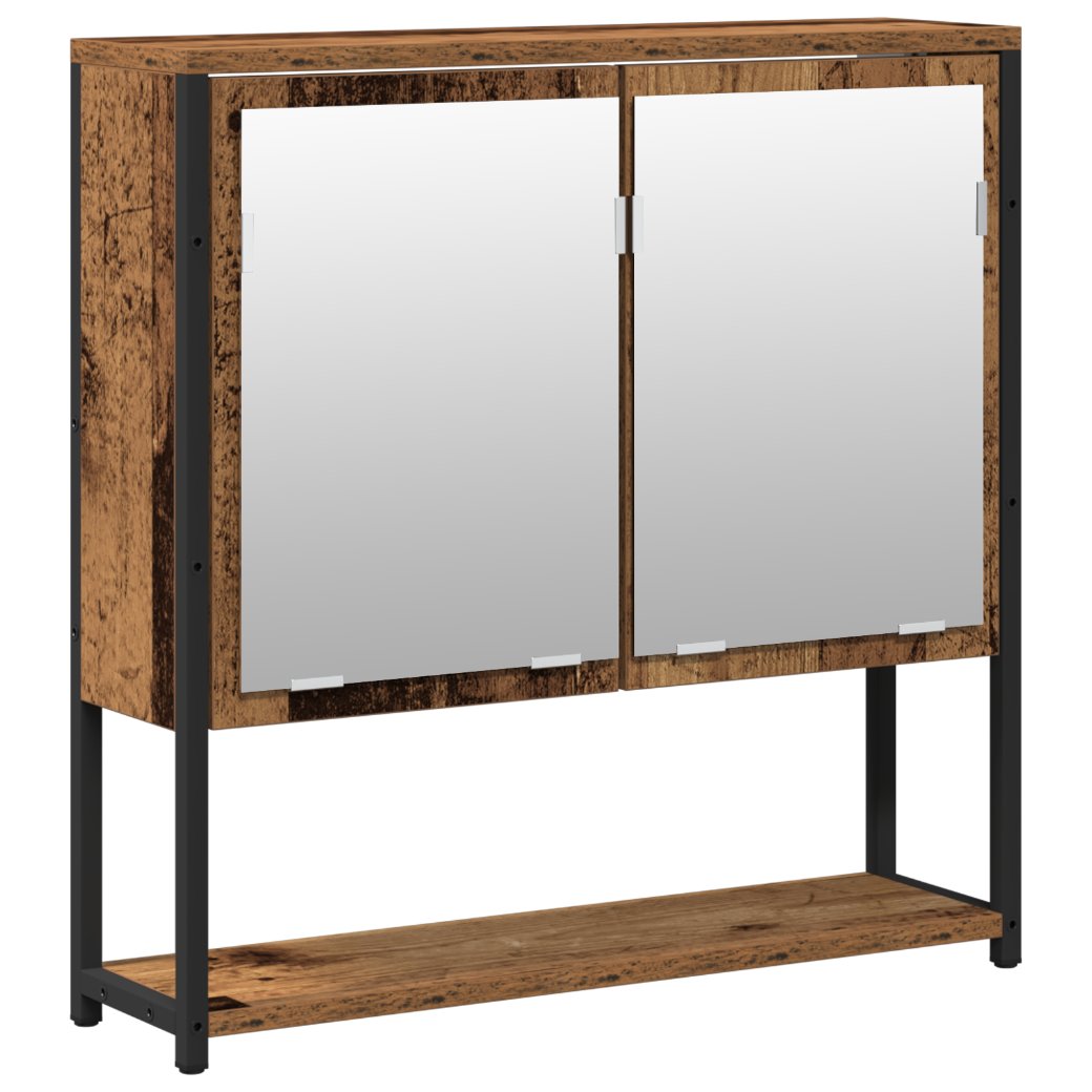 3334322 5 Set de mobilier pentru baie cu ușă 2 pcs Maro 60 x 30 x 60 cm Set de mobilier pentru baie cu ușă 2 pcs Maro 60 x 30 x 60 cm - imagine 5