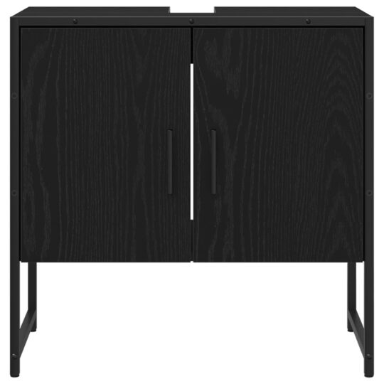 3334404 10 Set de mobilier pentru baie 4 pcs Negru 33 x 33 x 185.5 cm 3334404 10