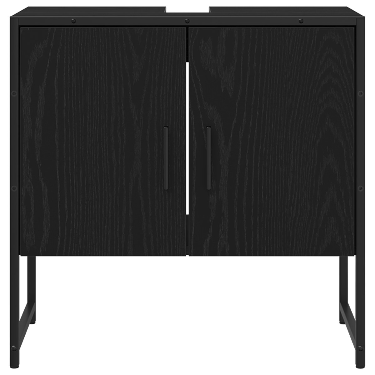 3334404 10 Set de mobilier pentru baie 4 pcs Negru 33 x 33 x 185.5 cm Set de mobilier pentru baie 4 pcs Negru 33 x 33 x 185.5 cm - imagine 10