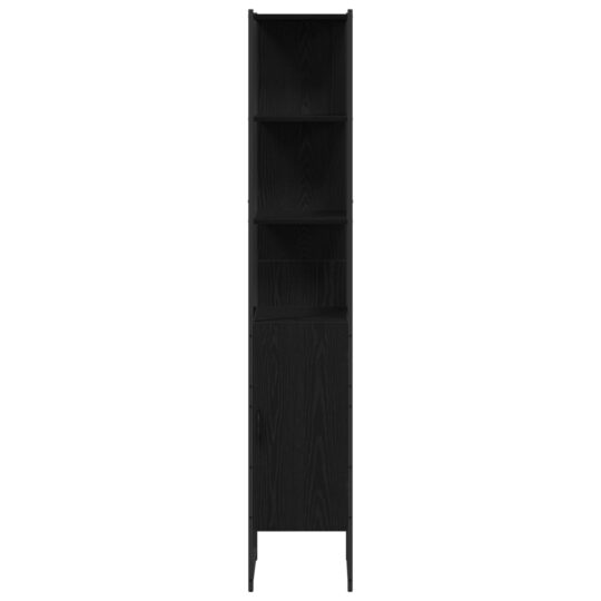 3334404 12 Set de mobilier pentru baie 4 pcs Negru 33 x 33 x 185.5 cm 3334404 12
