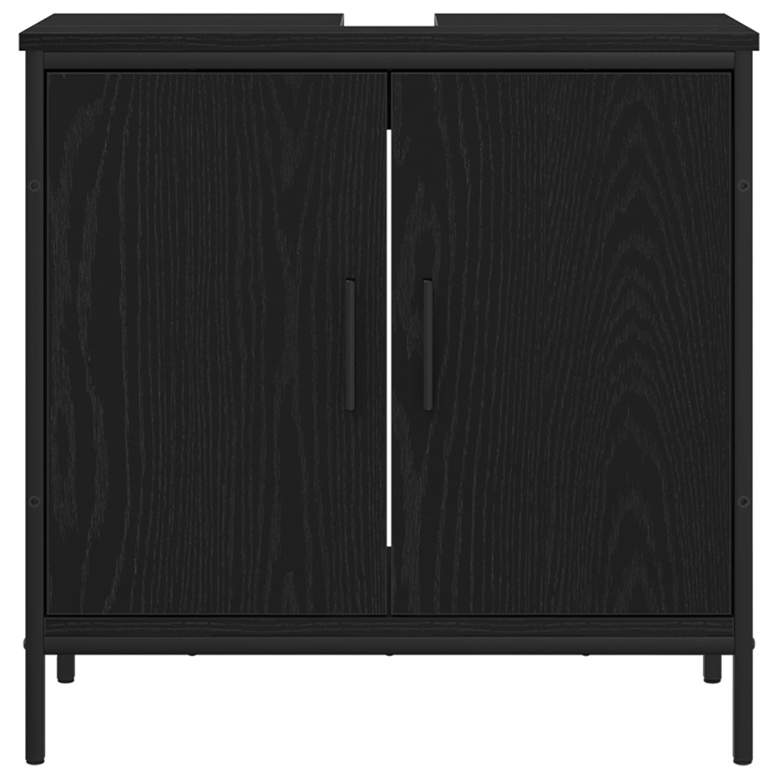 3334414 10 Set de mobilier pentru baie 4 pcs Negru 33 x 33 x 185.5 cm Set de mobilier pentru baie 4 pcs Negru 33 x 33 x 185.5 cm - imagine 10