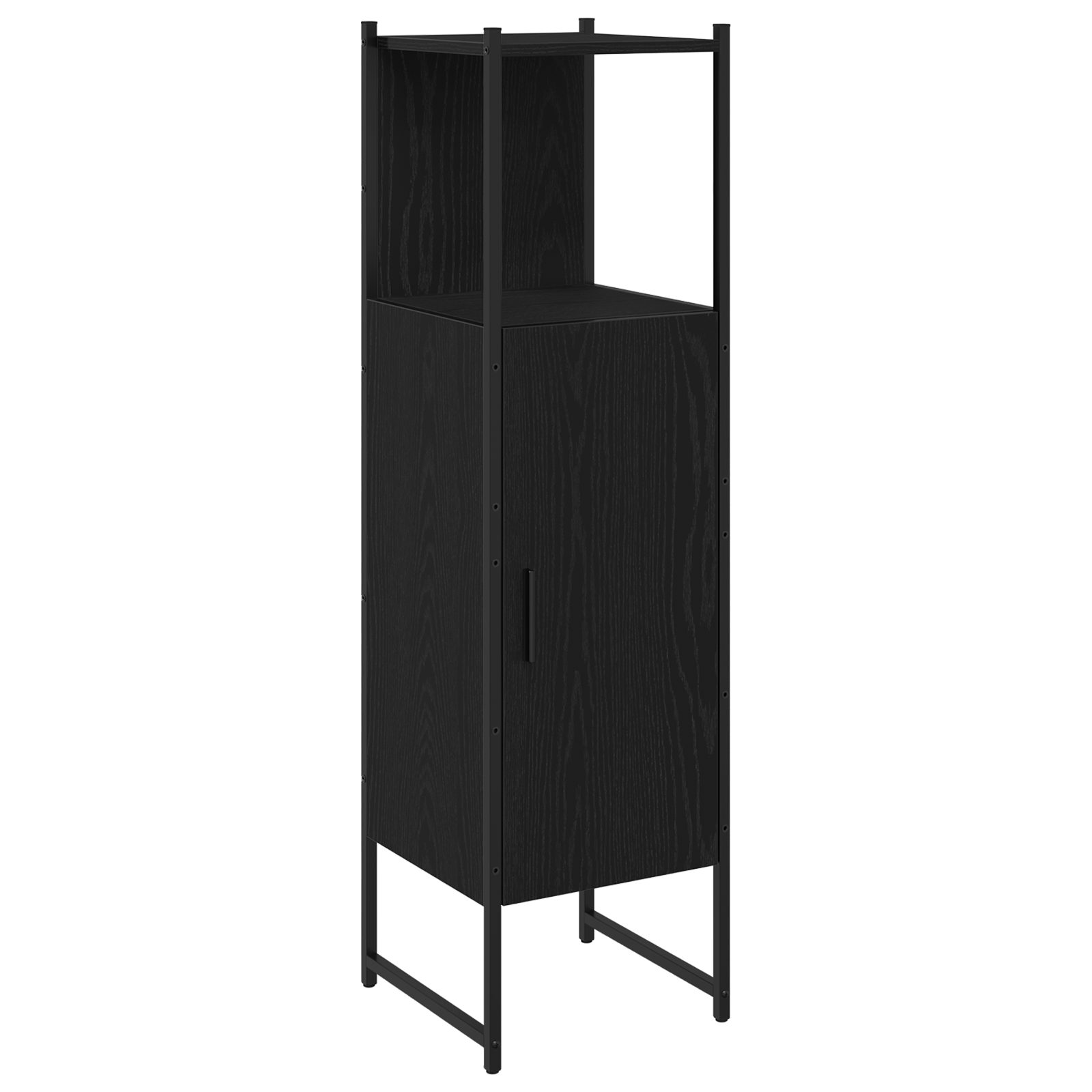 3334414 5 Set de mobilier pentru baie 4 pcs Negru 33 x 33 x 185.5 cm Set de mobilier pentru baie 4 pcs Negru 33 x 33 x 185.5 cm - imagine 5