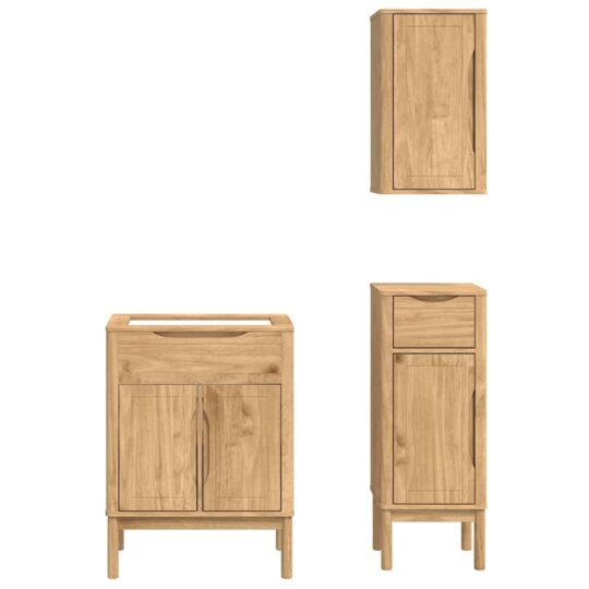 3385883 9 Set de mobilier pentru baie cu sertar 3 pcs Maroniu cerat 3385883 9