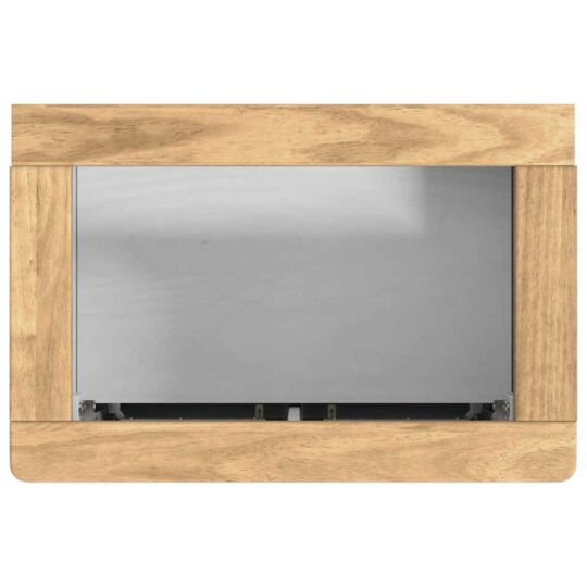 3385886 12 Set de mobilier pentru baie cu raft 4 pcs Alb Lemn de pin masiv 3385886 12