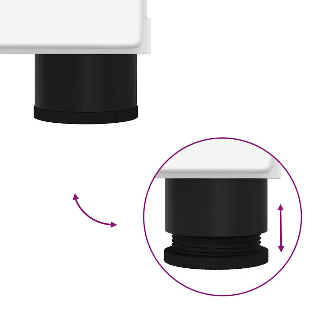 3393013 10 Set de mobilier pentru baie cu raft 2 pcs Alb 76.5 x 35 x 64 cm Set de mobilier pentru baie cu raft 2 pcs Alb 76.5 x 35 x 64 cm - imagine 10