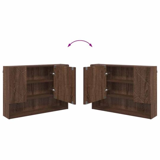 3393040 12 Set de mobilier pentru baie 3 pcs Stejar brun 76.5 x 35 x 64 cm 3393040 12
