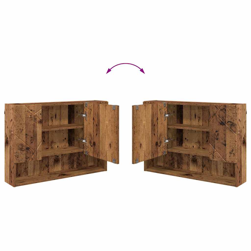 3393041 12 Set de mobilier pentru baie 3 pcs Lemn vechi 76.5 x 35 x 64 cm Set de mobilier pentru baie 3 pcs Lemn vechi 76.5 x 35 x 64 cm - imagine 12