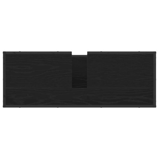 3402416 10 Set de mobilier pentru baie 3 pcs Stejar Negru Lemn compozit 3402416 10