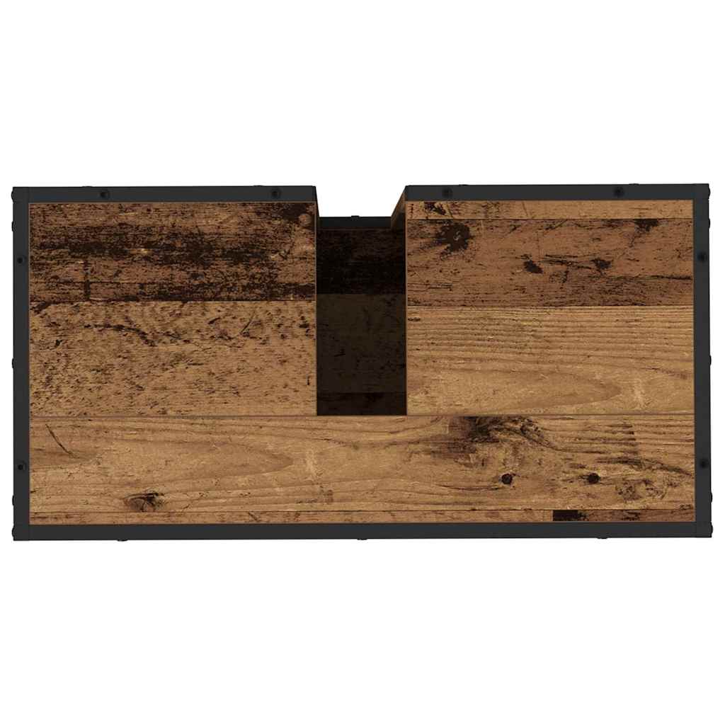 3402542 11 Set de mobilier pentru baie 4 pcs Lemn vechi 65 x 33 x 60 cm Set de mobilier pentru baie 4 pcs Lemn vechi 65 x 33 x 60 cm - imagine 11