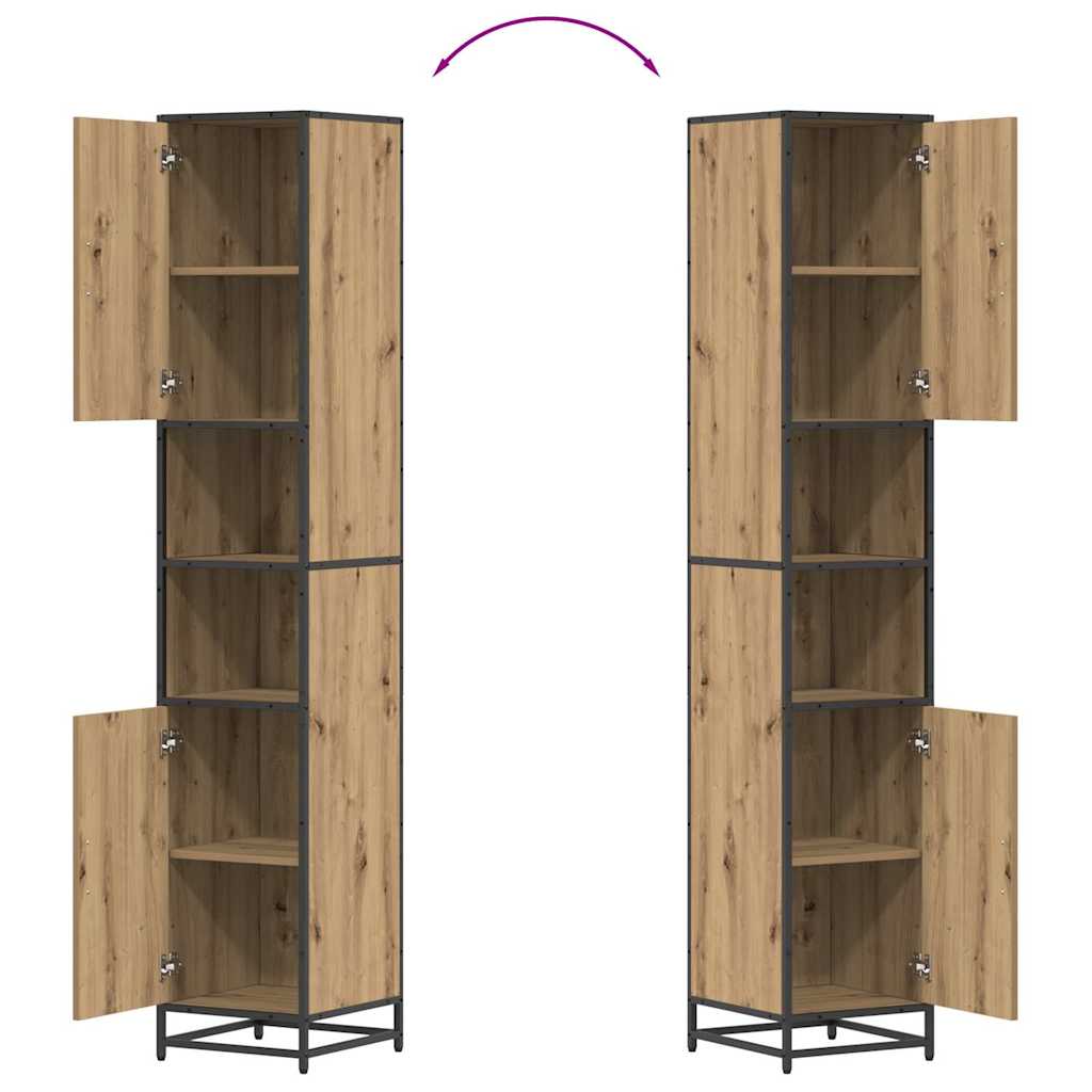 3402546 13 Set de mobilier pentru baie Pe perete 3 pcs stejar artizanal Set de mobilier pentru baie Pe perete 3 pcs stejar artizanal - imagine 13