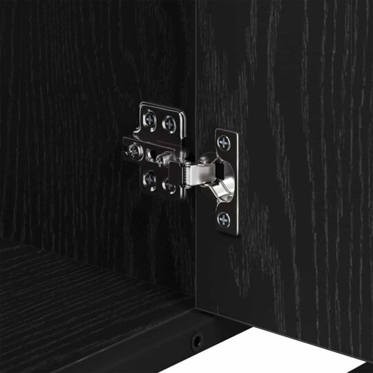 3402568 12 Set de mobilier pentru baie 4 pcs Stejar negru 80 x 33 x 60 cm 3402568 12