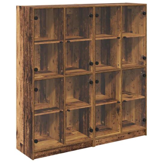 Alternative view of Bufet 2 pcs Lemn Vechi 136 x 37 x 142 cm Lemn compozit