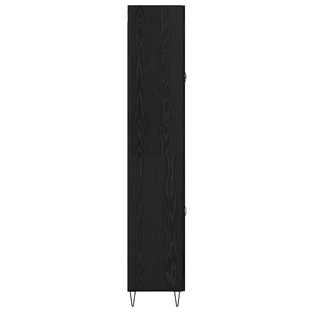 Bufet cu sertar Stejar Negru 69,5 x 34 x 180 cm Lemn compozit - imagine 9