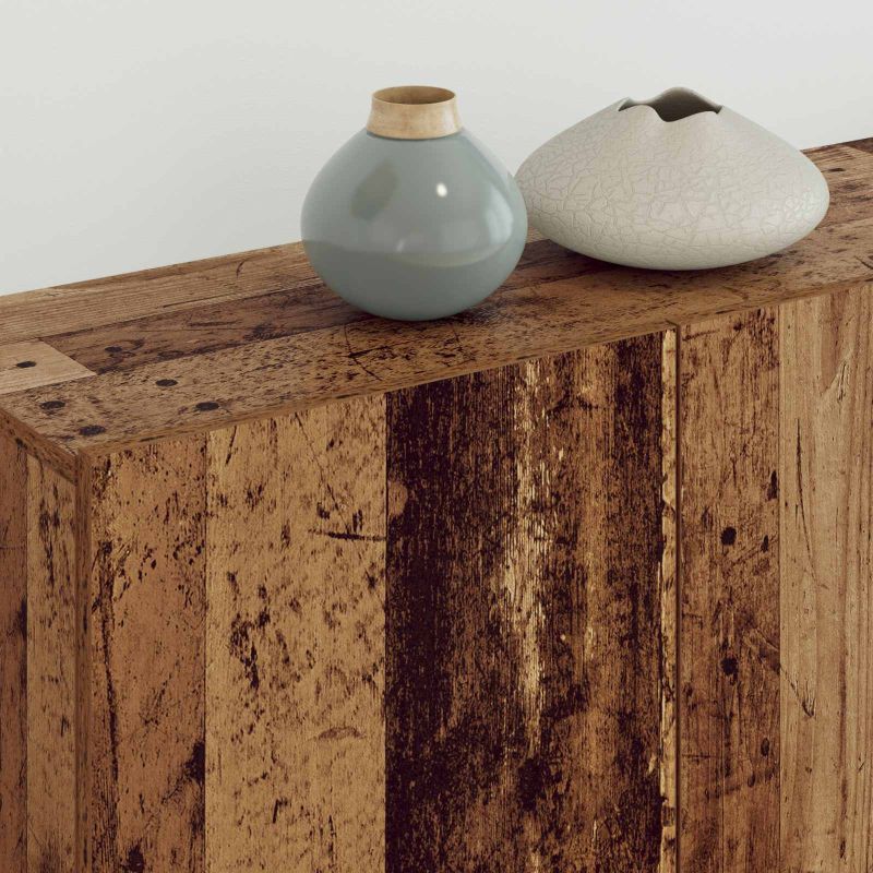 3402764 4 Cabinet TV Pe perete 4 pcs Lemn Vechi Lemn compozit Cabinet TV Pe perete 4 pcs Lemn Vechi Lemn compozit - imagine 4