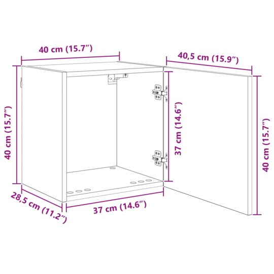 3402768 12 Unitate TV de Perete 5 pcs Stejar Artizanal Lemn compozit 3402768 12