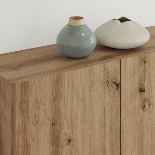 3402768 4 Unitate TV de Perete 5 pcs Stejar Artizanal Lemn compozit 3402768 4