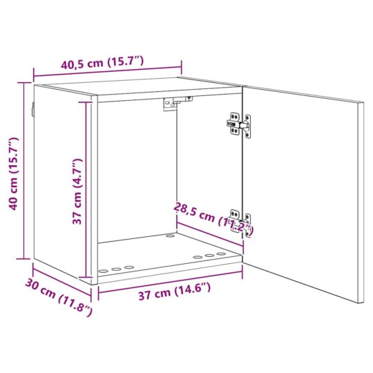 3402780 11 Unități pentru Pereți de TV 4 pcs Stejar Artizanal 3402780 11
